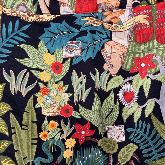 Artsy Frida Khalo Print A-Line Mini Skirt - Picture 5 of 6